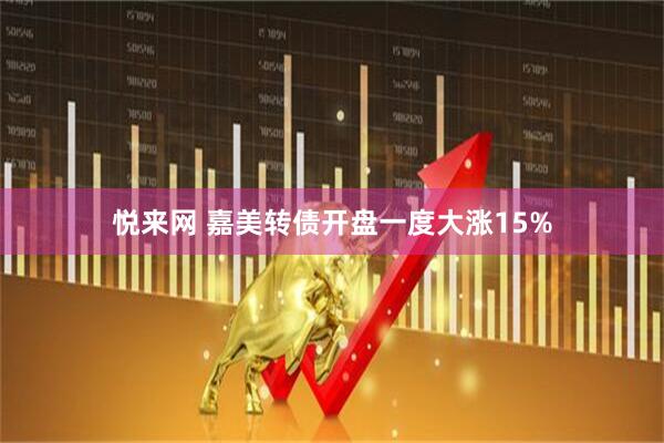 悦来网 嘉美转债开盘一度大涨15%